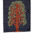 Navy Silk Table Runner with Tree of Life Embroidery and Hand Beading - 18x72" - ARCADIA HOME